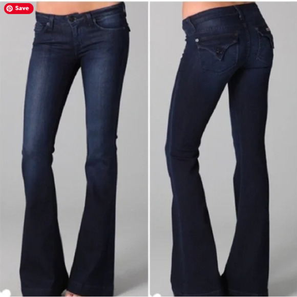 Hudson Ferris Dark Wash Flare Leg Jeans Sz 30 B-LB - Picture 1 of 4